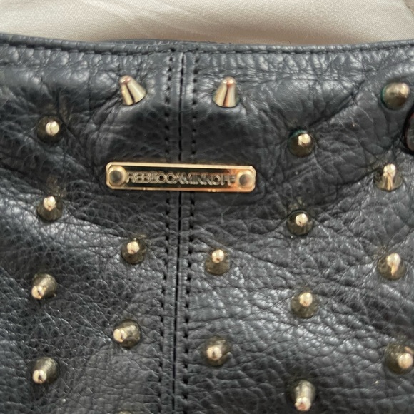 This cute Rebecca Minkoff bag with gold spike hardware. Lightly used - Picture 4 of 6